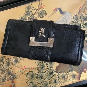 LAMB Black Leather Wallet